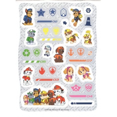 100 наклейок. PAW Patrol (синя). Щенячий патруль