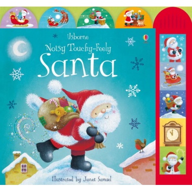 Книга с тактильными ощущениями, Книга со звуковыми эффектами Noisy Touchy-Feely Santa