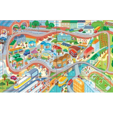 Книга Wind-up Train Book with Slot-together Tracks